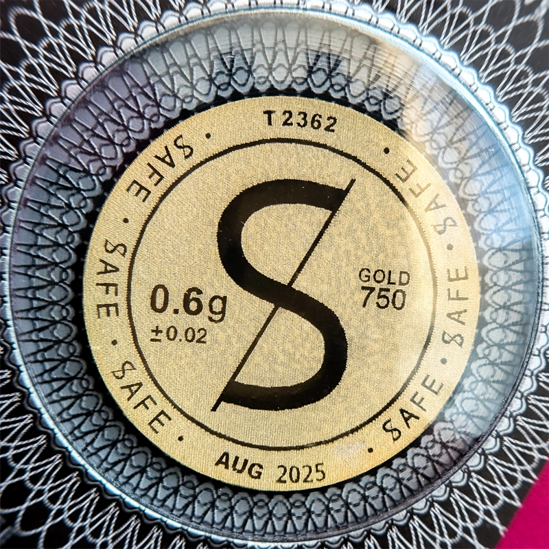 شمش طلای ۱۸ عیار 0.6 گرمی سیف